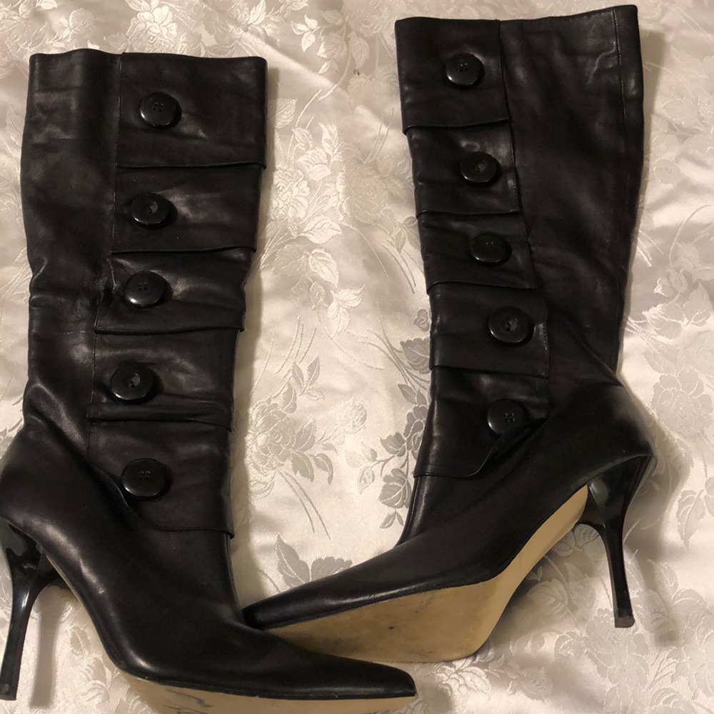 Leather boots